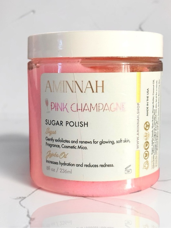 Aminnah Other - AMINNAH Pink Champagne Sugar Polish - 8fl oz/ 236ml